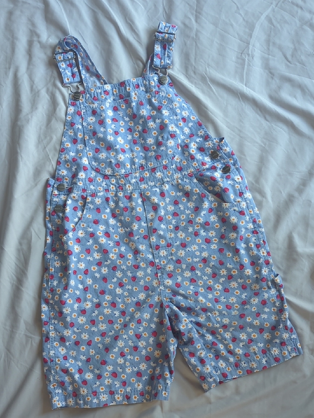 L.L. Kids By L.L. Bean Strawberry Short Overalls